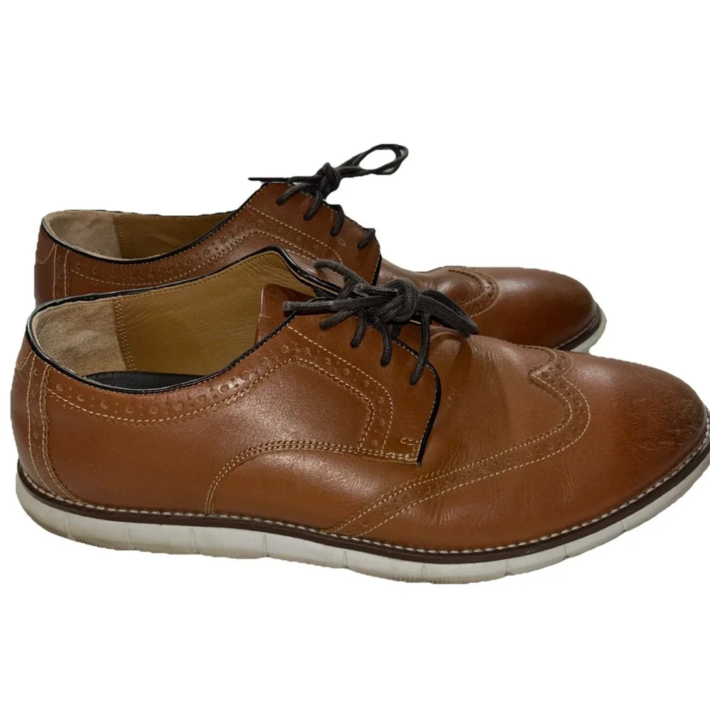 Johnston & Murphy‎ Men's Holden Wingtip Full Grain | Classic Dress Shoe, Sz 10.5